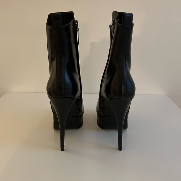 YSL Black Platform Ankle Boots - Picture 5 of 6